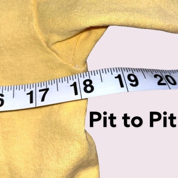 J. Galt Crop Top Honey Yellow Short Sleeve Cotton Casual Y2K Womens One Size - Picture 8 of 8